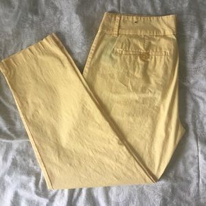 ✨ Yellow Cropped Chinos ✨